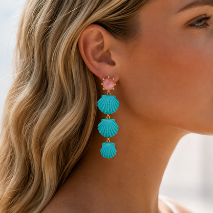 VENUS TURQUOISE DANGLE EARRINGS