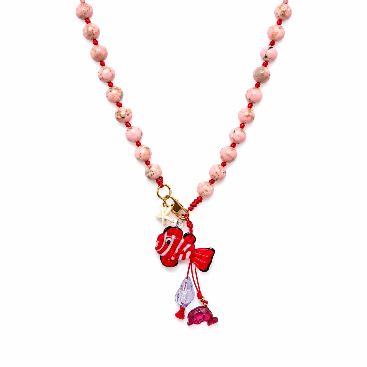 CORAL REEF FISH CHARM NECKLACE