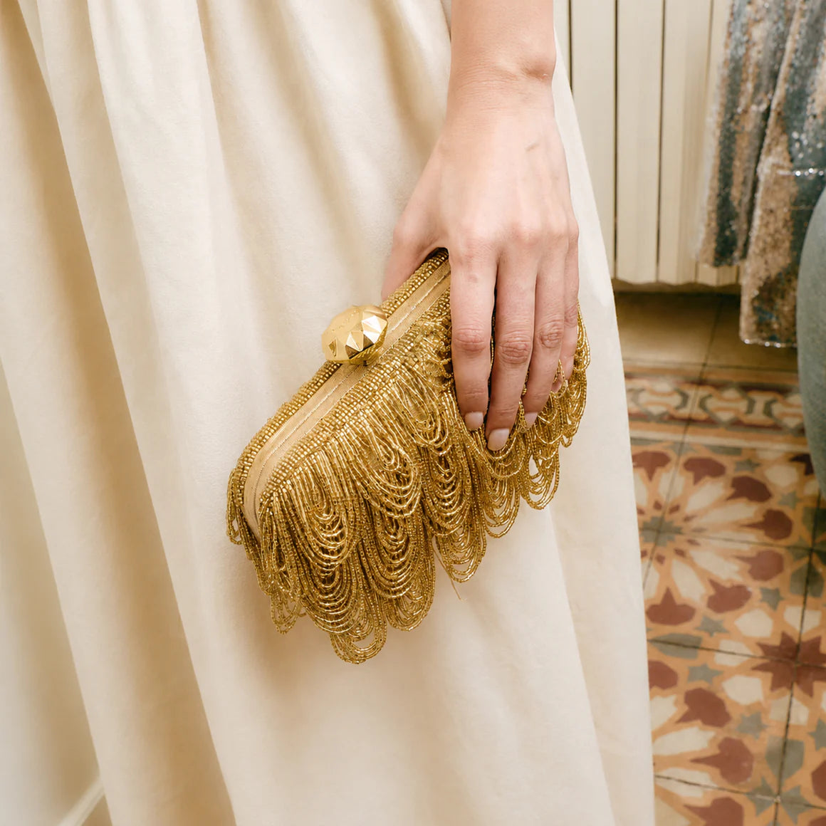 DRIP GOLD BOX CLUTCH