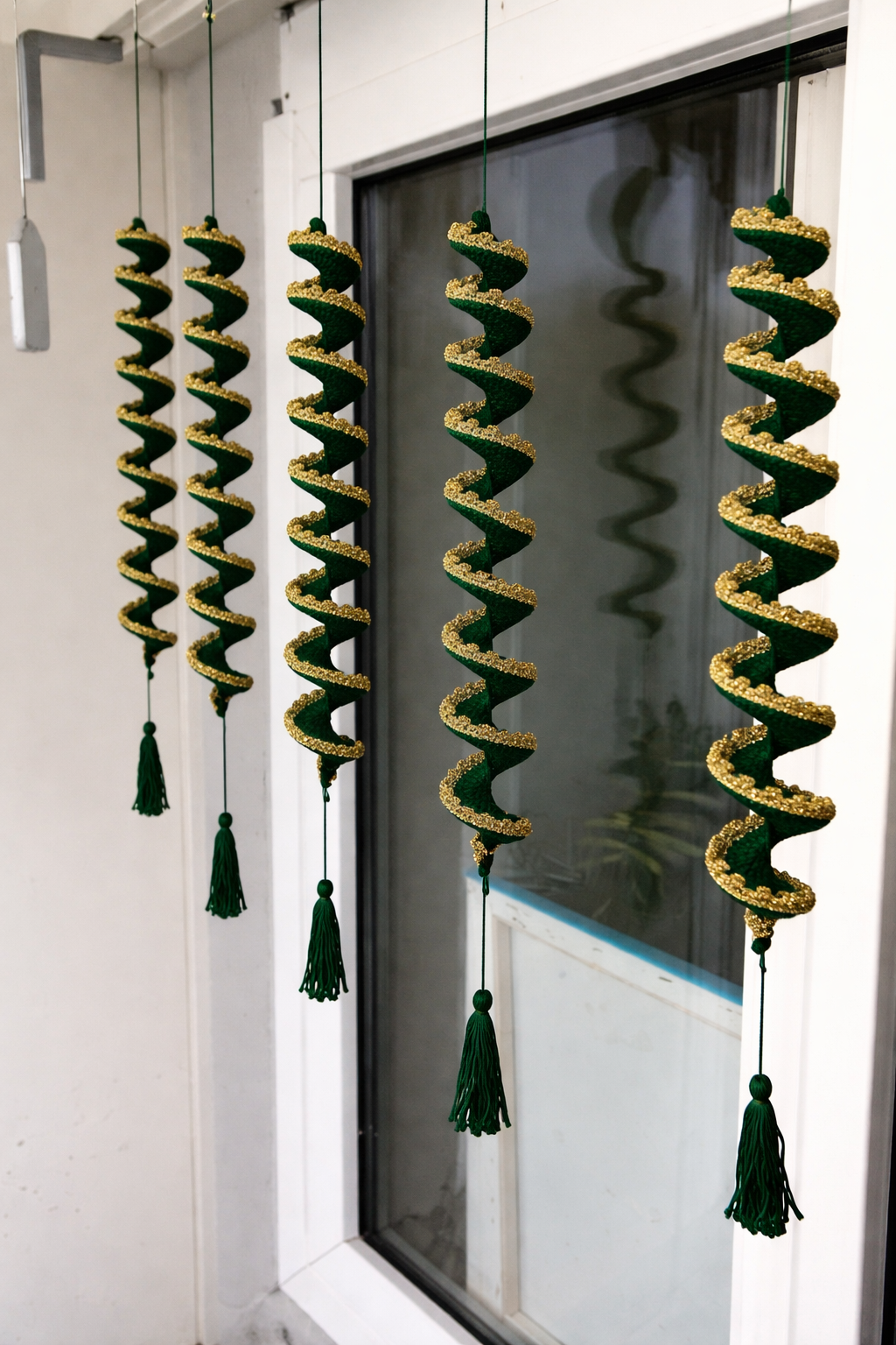 CROCHET SPIRAL HANGING