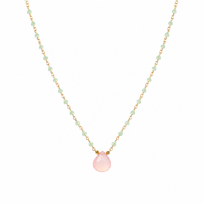 BLUSH DEWDROP NECKLACE
