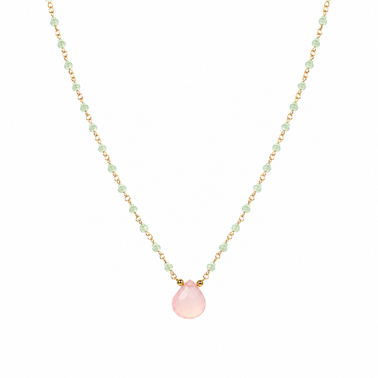 BLUSH DEWDROP NECKLACE
