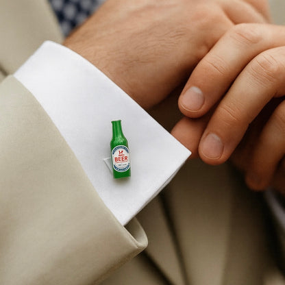 BEER BOTTLE CUFFLINKS