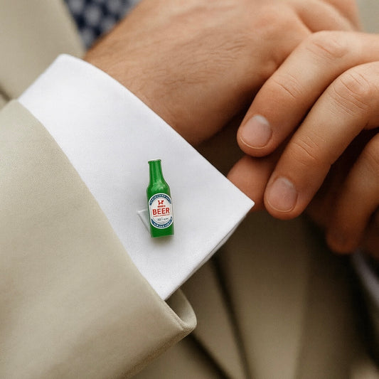 BEER BOTTLE CUFFLINKS