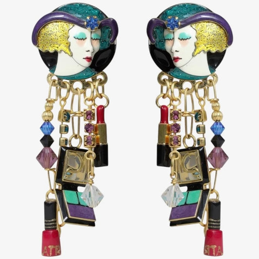 LUNCH AT THE RITZ GLAMOUR DROP EARRINGS