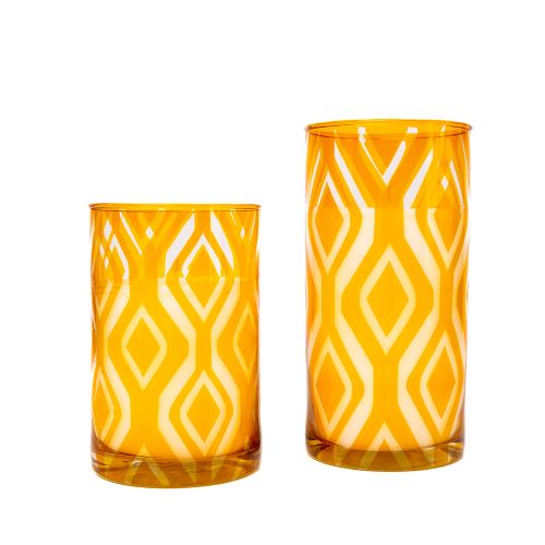 YELLOW IKAT SCENTED CANDLE