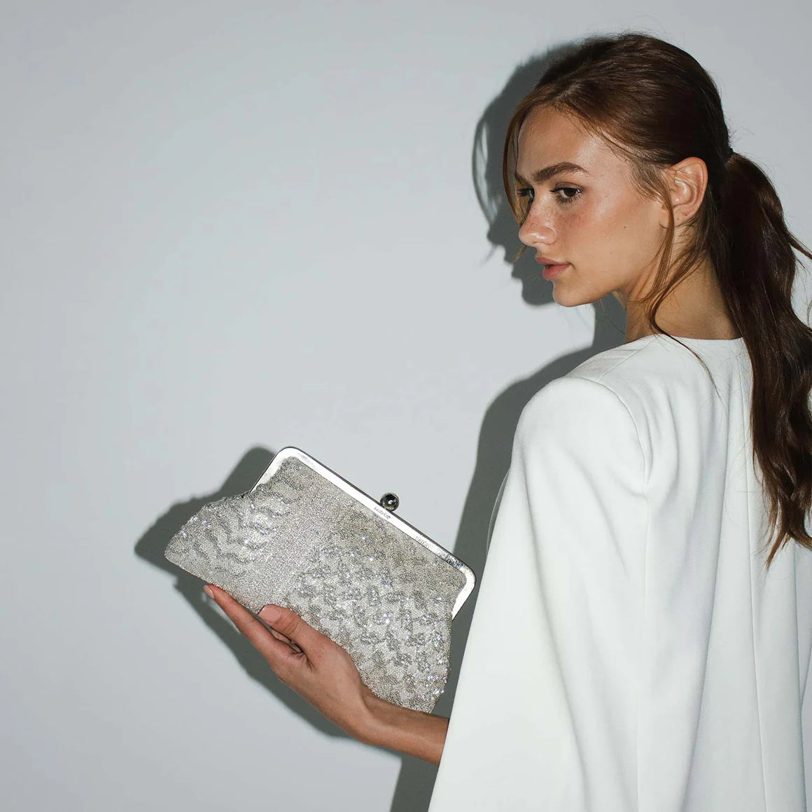 KEFFIYEH SILVER CLASSIC BAG