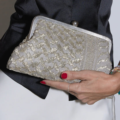 KEFFIYEH SILVER CLASSIC BAG