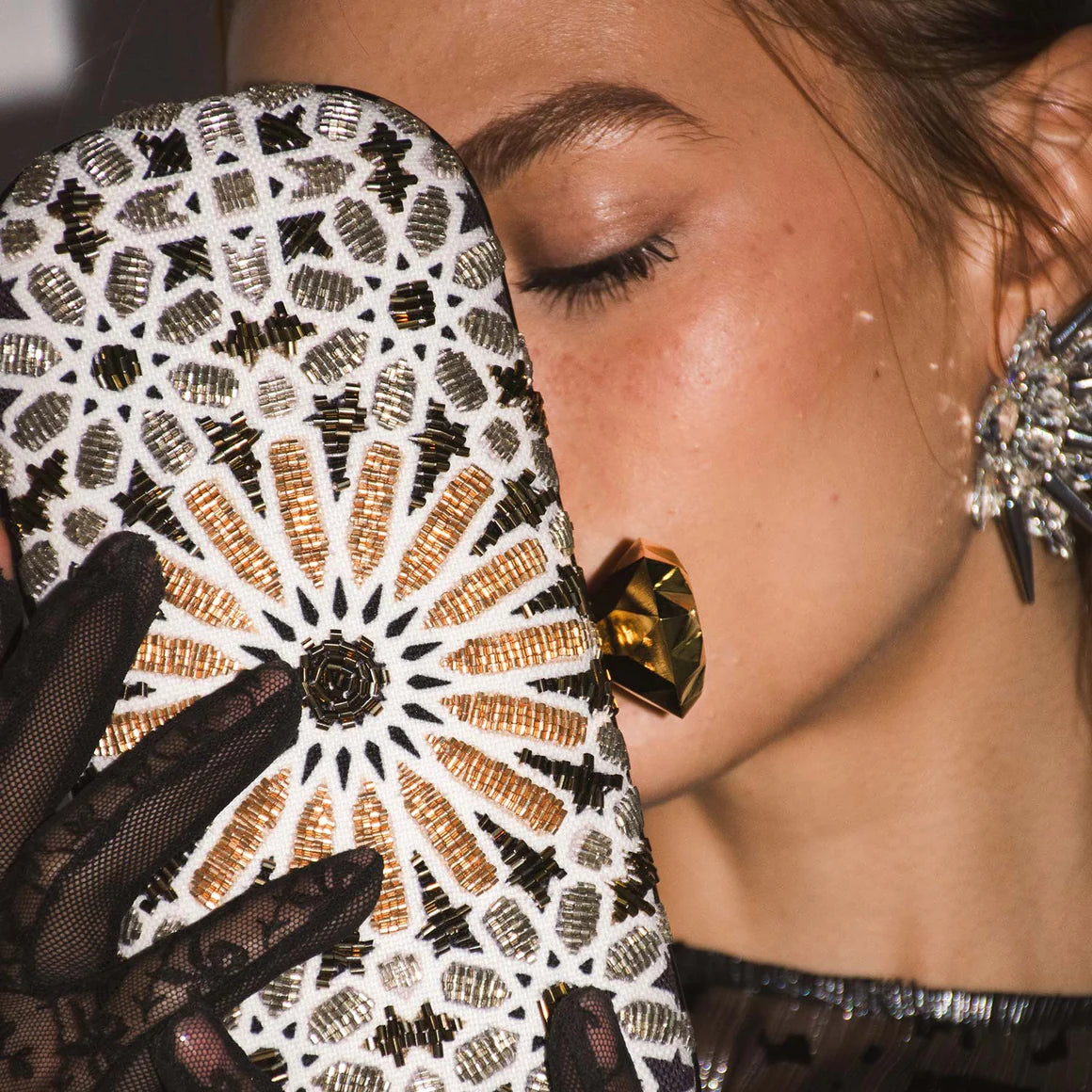 MOROCCAN GOLD BIG BOX CLUTCH