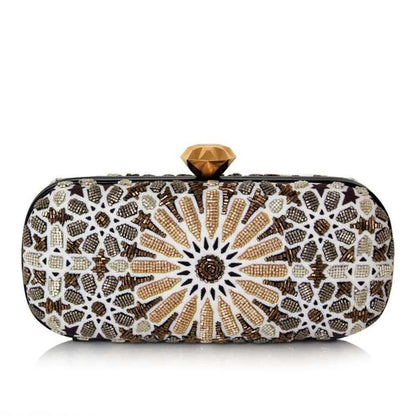 MOROCCAN GOLD BIG BOX CLUTCH