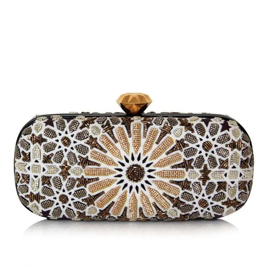MOROCCAN GOLD BIG BOX CLUTCH