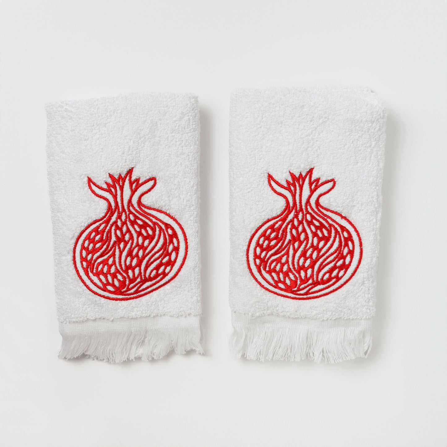 THE POMEGRANATE HAND TOWELS