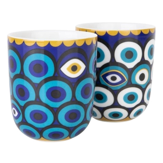 6 COFFEE CUPS PORCELAIN ZARQA 90 ML