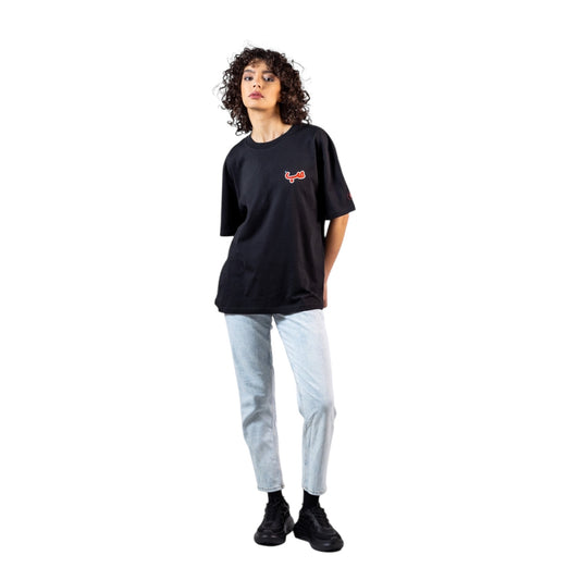 Black Side Hobb حب T-shirt