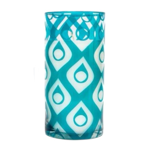 LARGE BLUE RAINDROP SCENTED CANDLE
