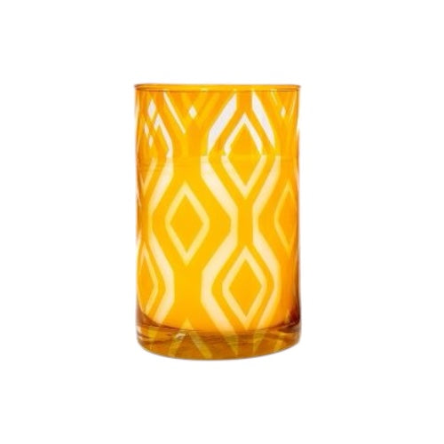 YELLOW IKAT SCENTED CANDLE