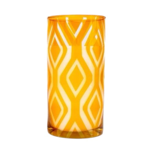 YELLOW IKAT SCENTED CANDLE