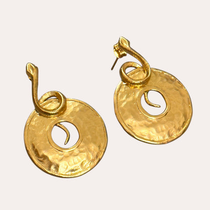 SERPENT HALO EARRINGS