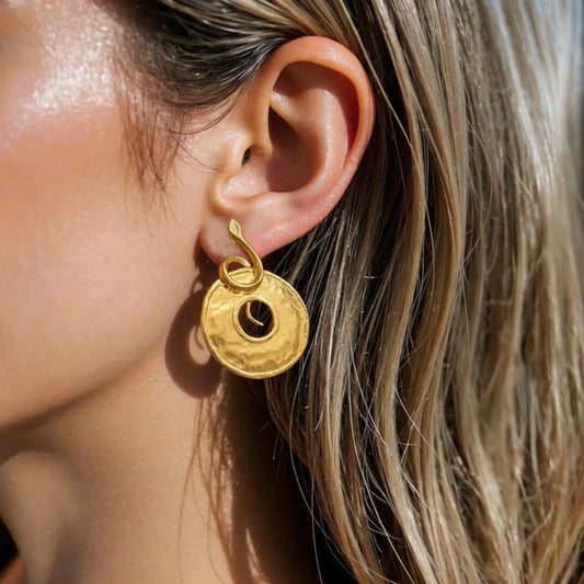 SERPENT HALO EARRINGS