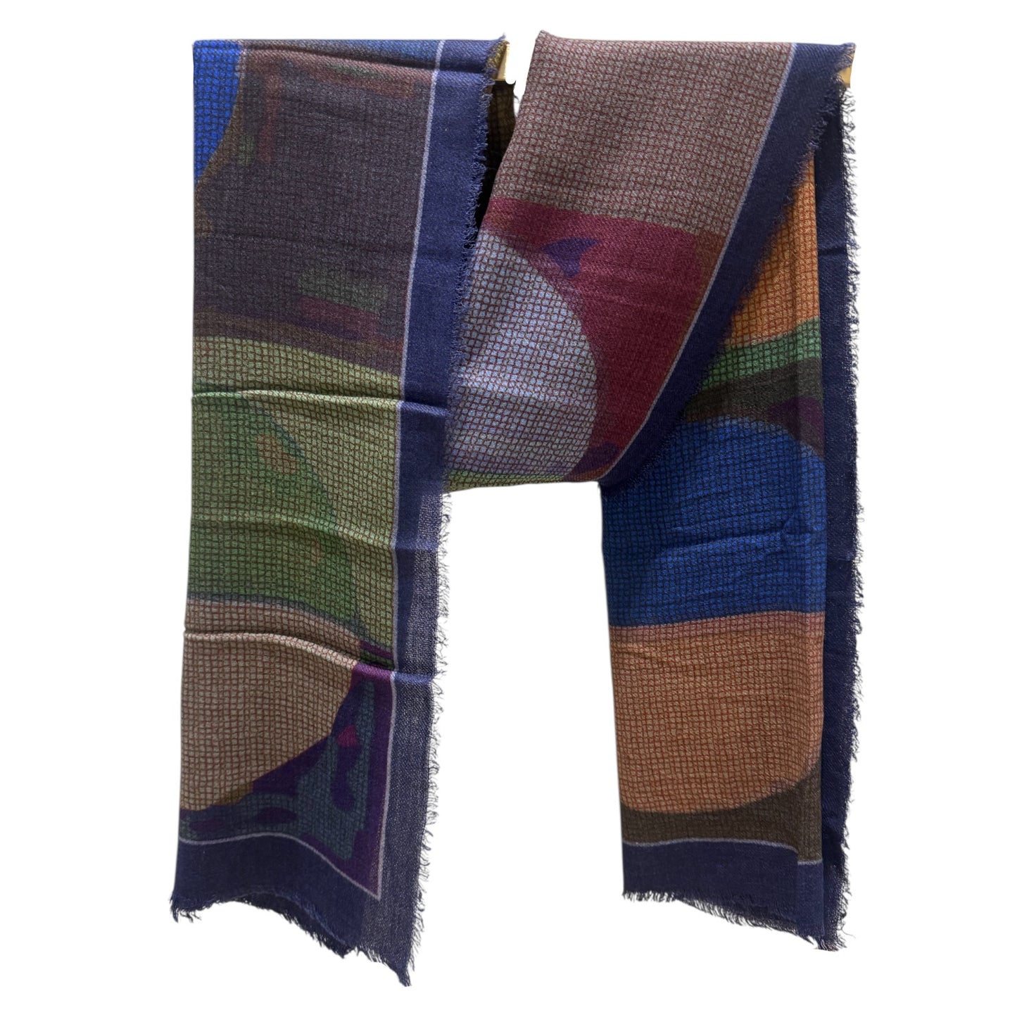 HOXTON WOOL & MODAL CHECK SCARF