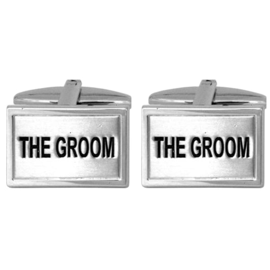 THE GROOM RECTANGULAR CUFFLINKS