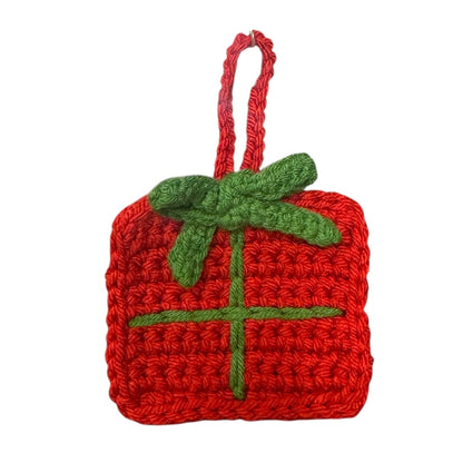 RED GIFT BOX ORNAMENT