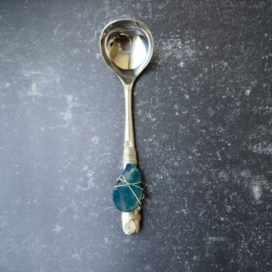SAUCE LADLE WITH AGATE