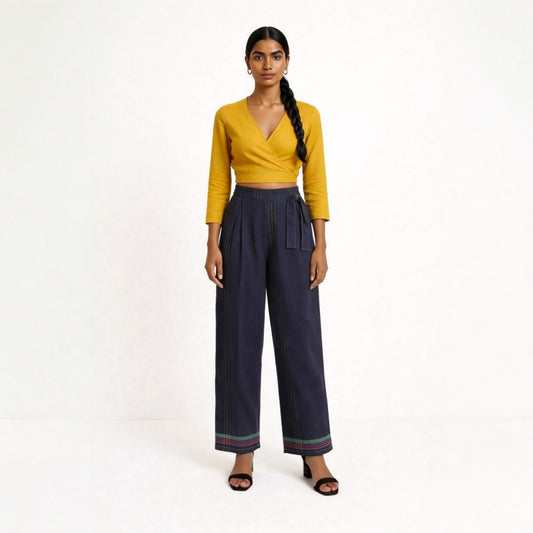 MIDNIGHT LOOM WIDE LEG PANTS