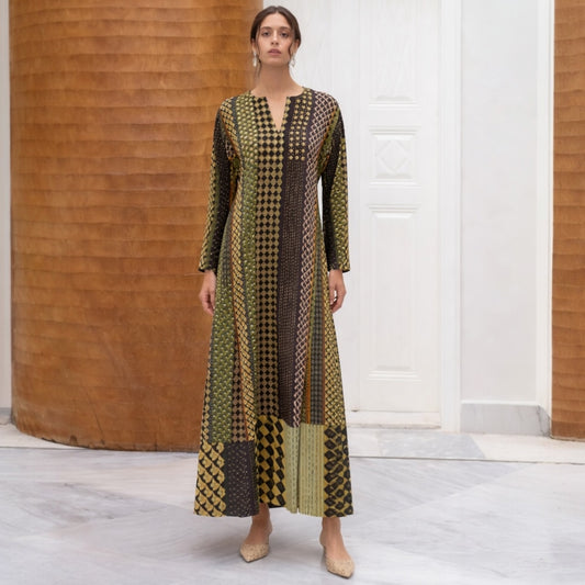 NOMAD KHAKI AMAL DRESS