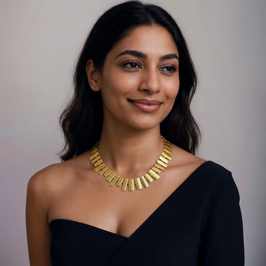 GOLDEN RADIANCE COLLAR NECKLACE