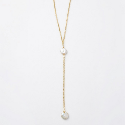 THE DEW DOT LARIAT NECKLACE