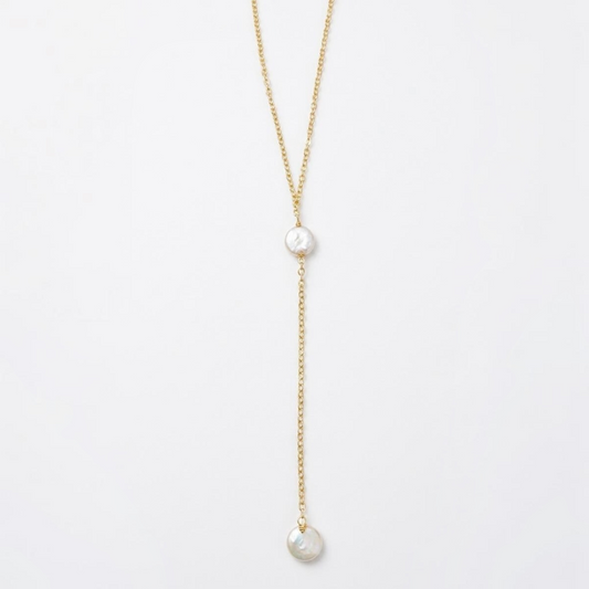 THE DEW DOT LARIAT NECKLACE