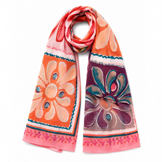 PINK SORRENTO BLOOM SCARF