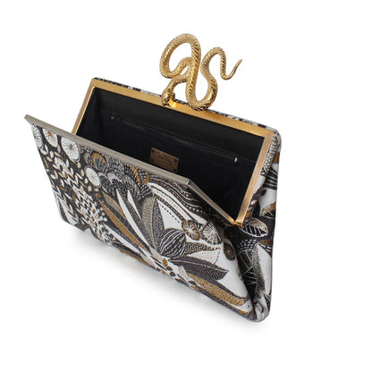 SERPENT ON JUNGLE GRACE CLUTCH