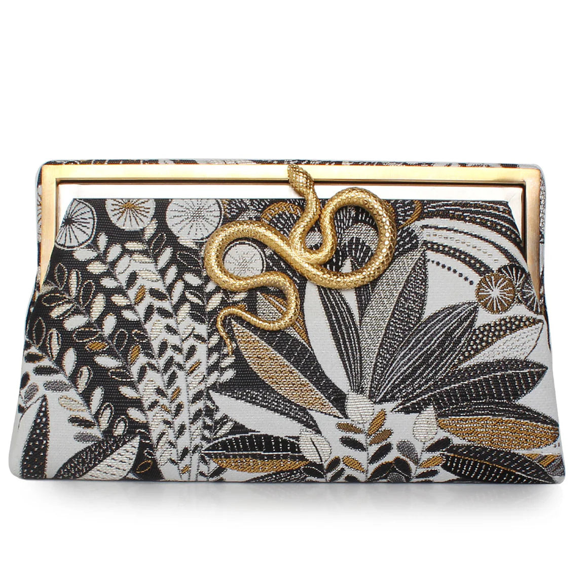SERPENT ON JUNGLE GRACE CLUTCH