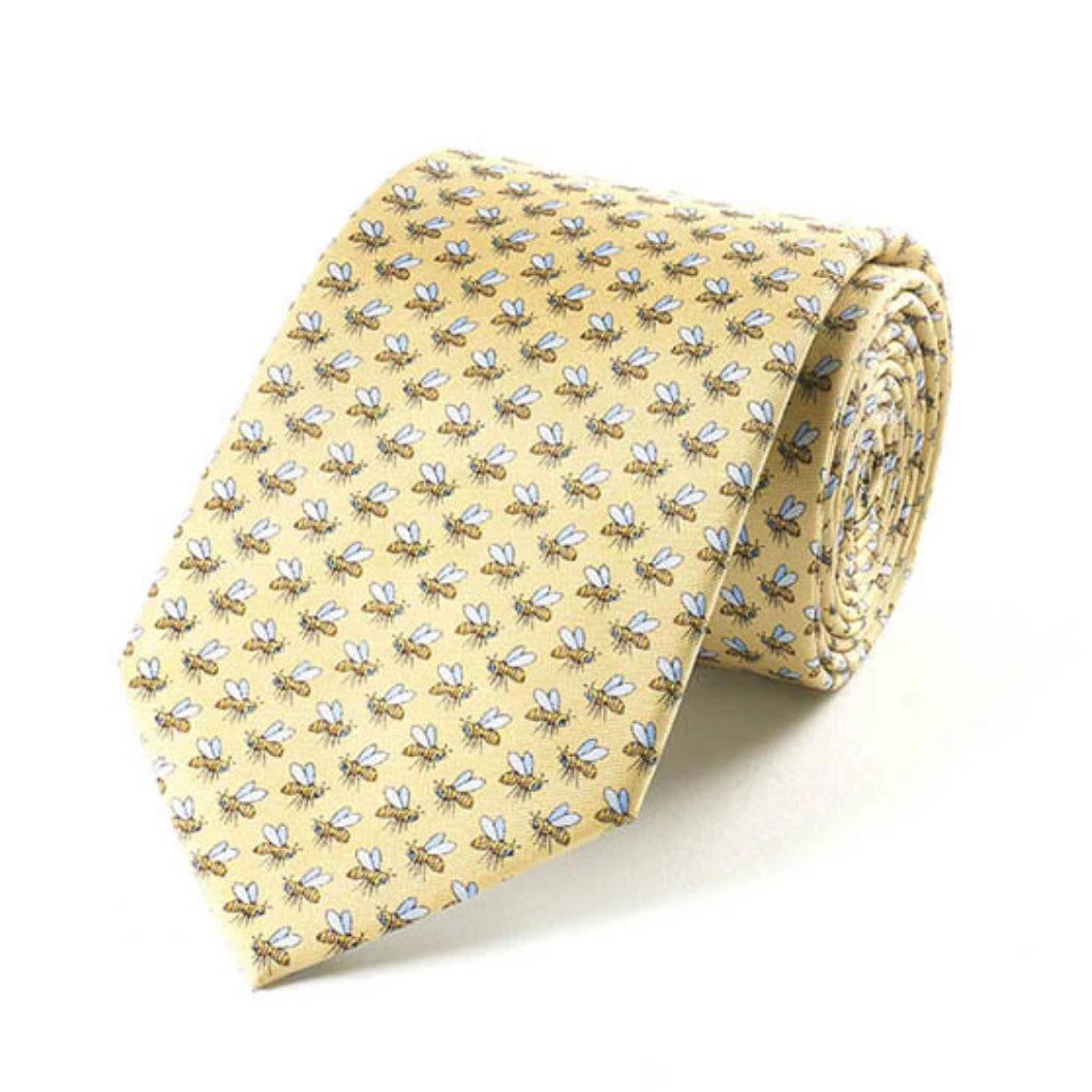 BRYAN PARRY BUSY BEES SILK TIE