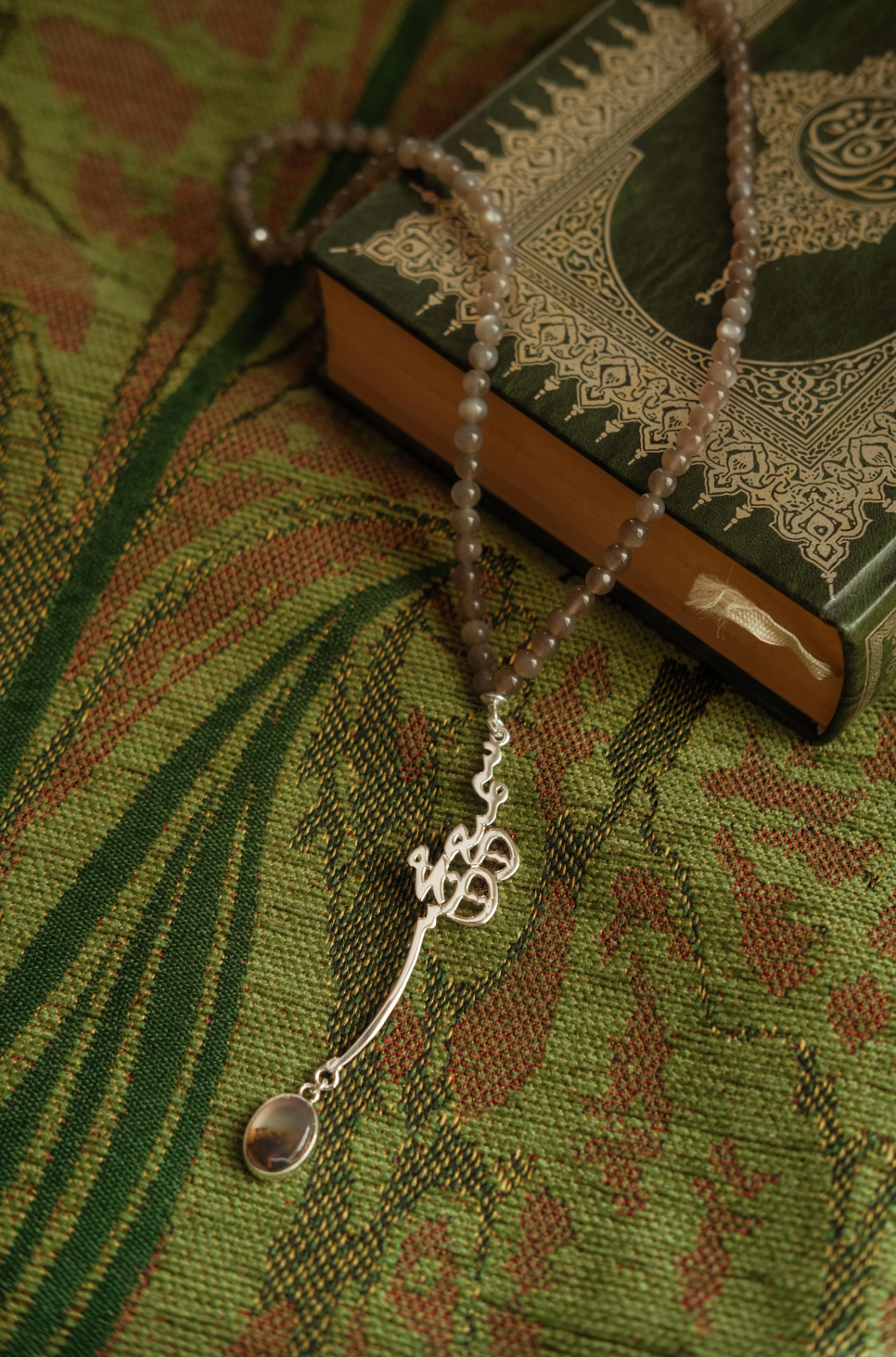 SAMEE MUJEEB MOONSTONE ROSARY