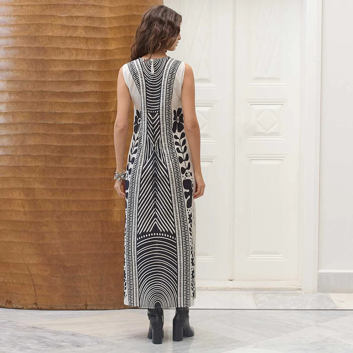 TRIBAL COTTON MONO VANDA DRESS