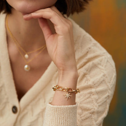 GOLD ELISE CHAIN BRACELET