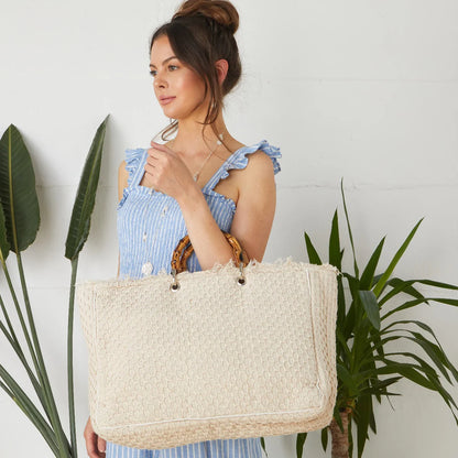 ATHENS BAMBOO HANDLE BAG