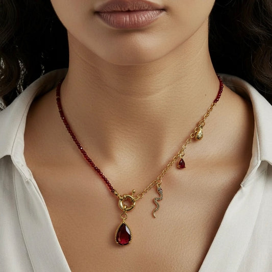 CRIMSON SERPENT NECKLACE