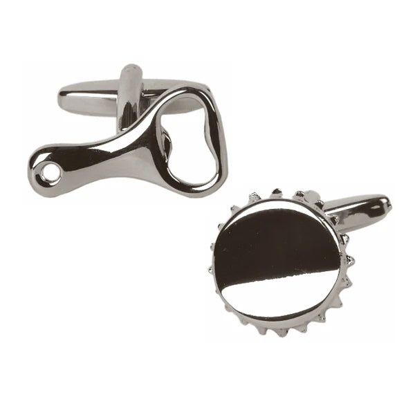 BOTTLE TOP & OPENER CUFFLINKS