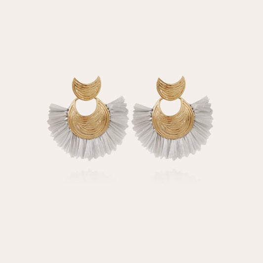 LUNA WAVE RAFFIA EARRINGS