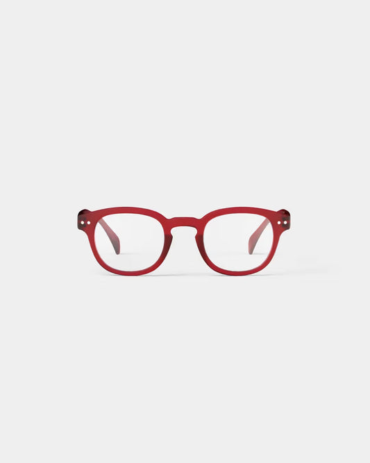 #C RED READING GLASSES +2.5