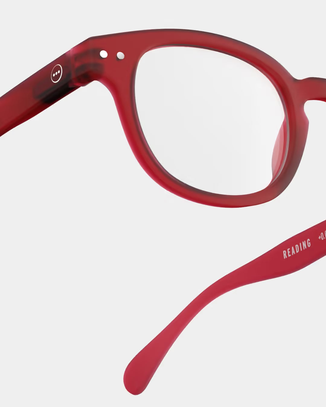 #C RED READING GLASSES +2.5