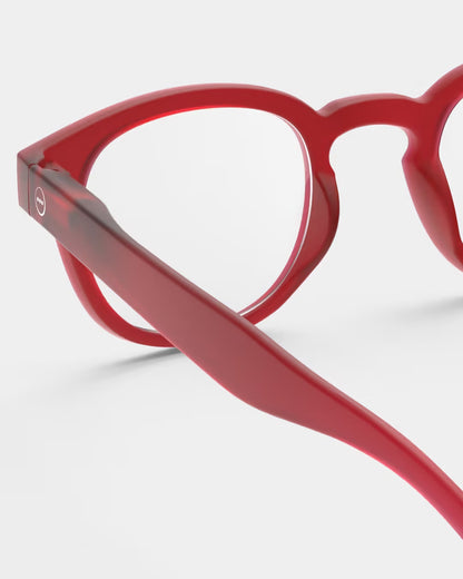 #C RED READING GLASSES +2.5