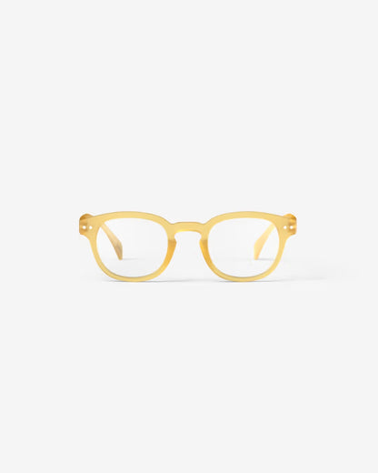 #C YELLOW HONEY READING GLASSES +3