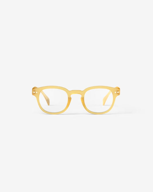 #C YELLOW HONEY READING GLASSES +3