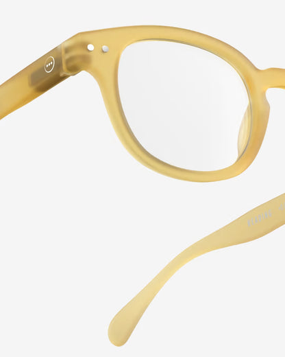 #C YELLOW HONEY READING GLASSES +3