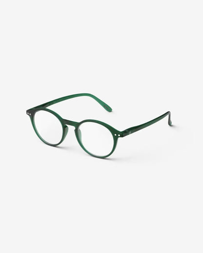 #D GREEN READING GLASSES +2.5